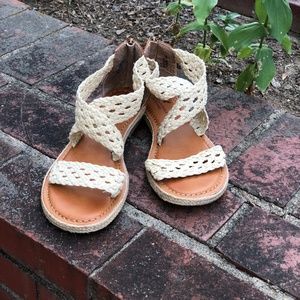American Eagle Ankle Wrap Flat Sandals